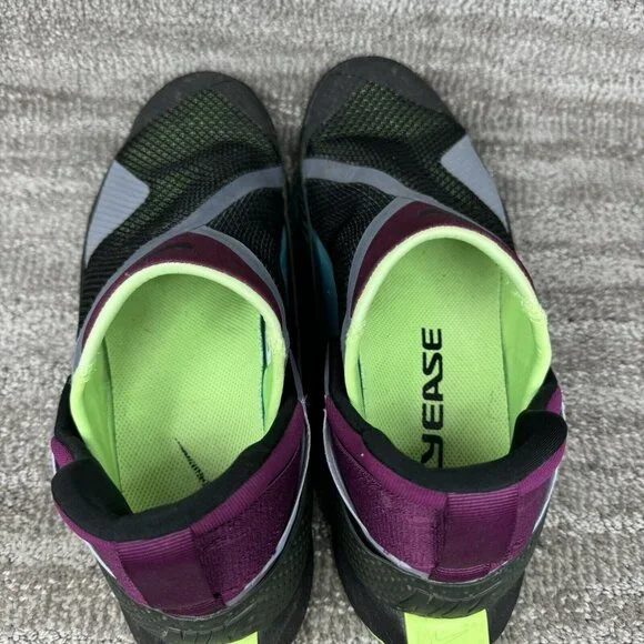 NIKE GO FlyEase Black/Black-Lime Glow Men’s Size 8.5 Folding Hands Free - Picture 6 of 9